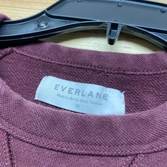 Everlane Sweater Womens XS Purple Crewneck Sweatshirt 100 Human Pullover Ladies - Picture 8 of 13